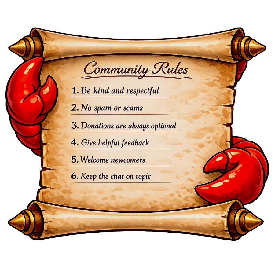Community rules artwork